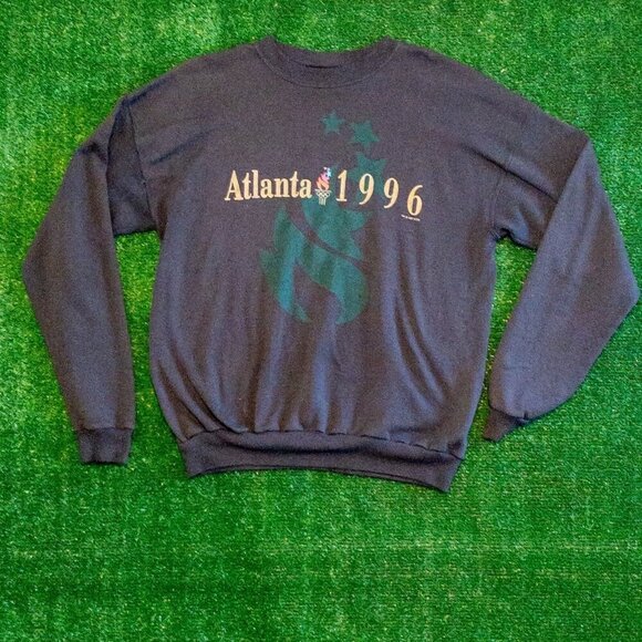 Hanes Other - VINTAGE 1996 ATLANTA OLYMPICS MENS SWEATER HANES ACTIVEWEAR BLACK 1992 SIZE XL